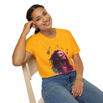 Bob Marley T-Shirt - Vibrant Rasta Revolution