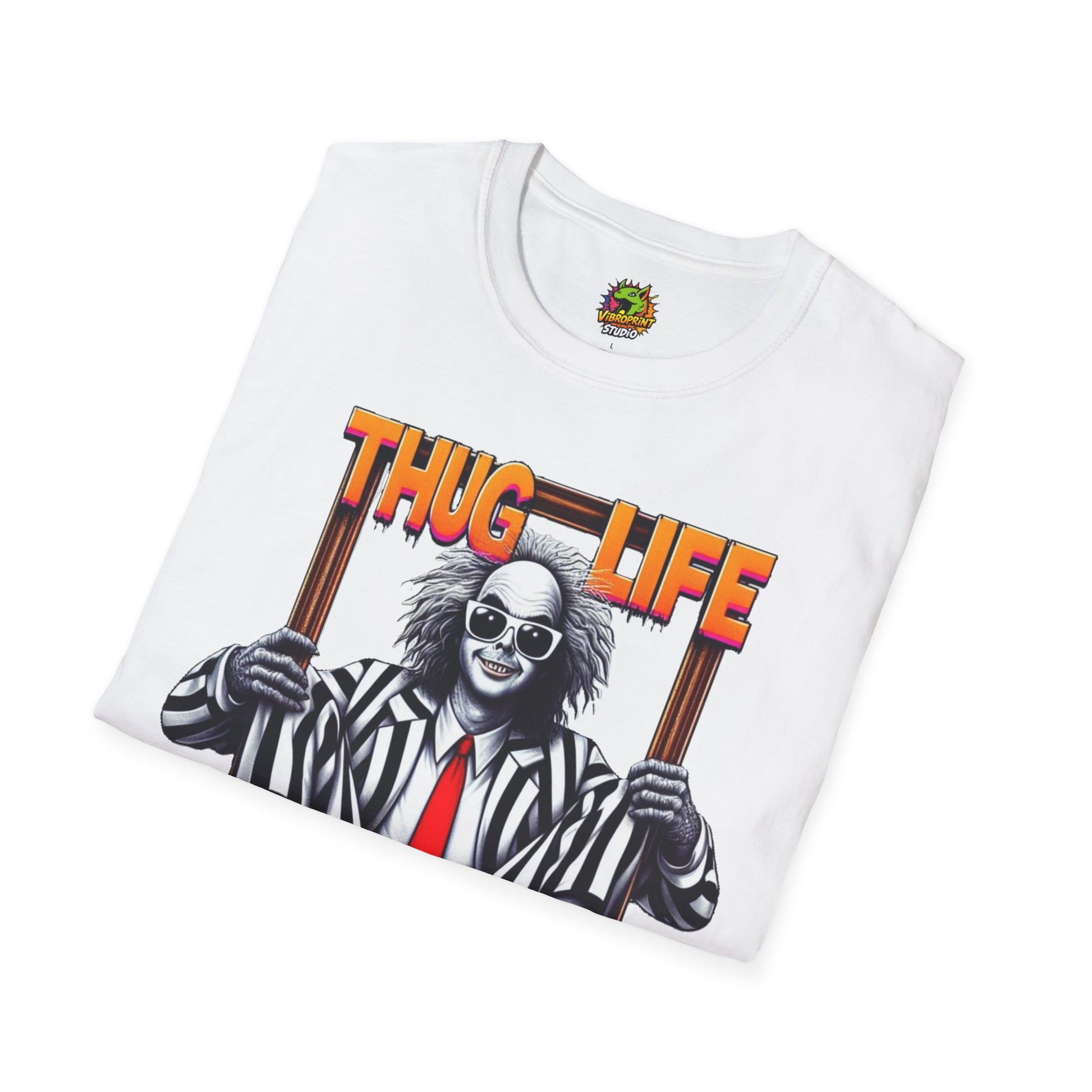 high-quality - Beetlejuice Shirt | Thug Life Inspired T-Shirt | Classic Halloween Beetlejuice Tee - custom-made. limited stock. Order yours now and stand out with this exclusive piece!