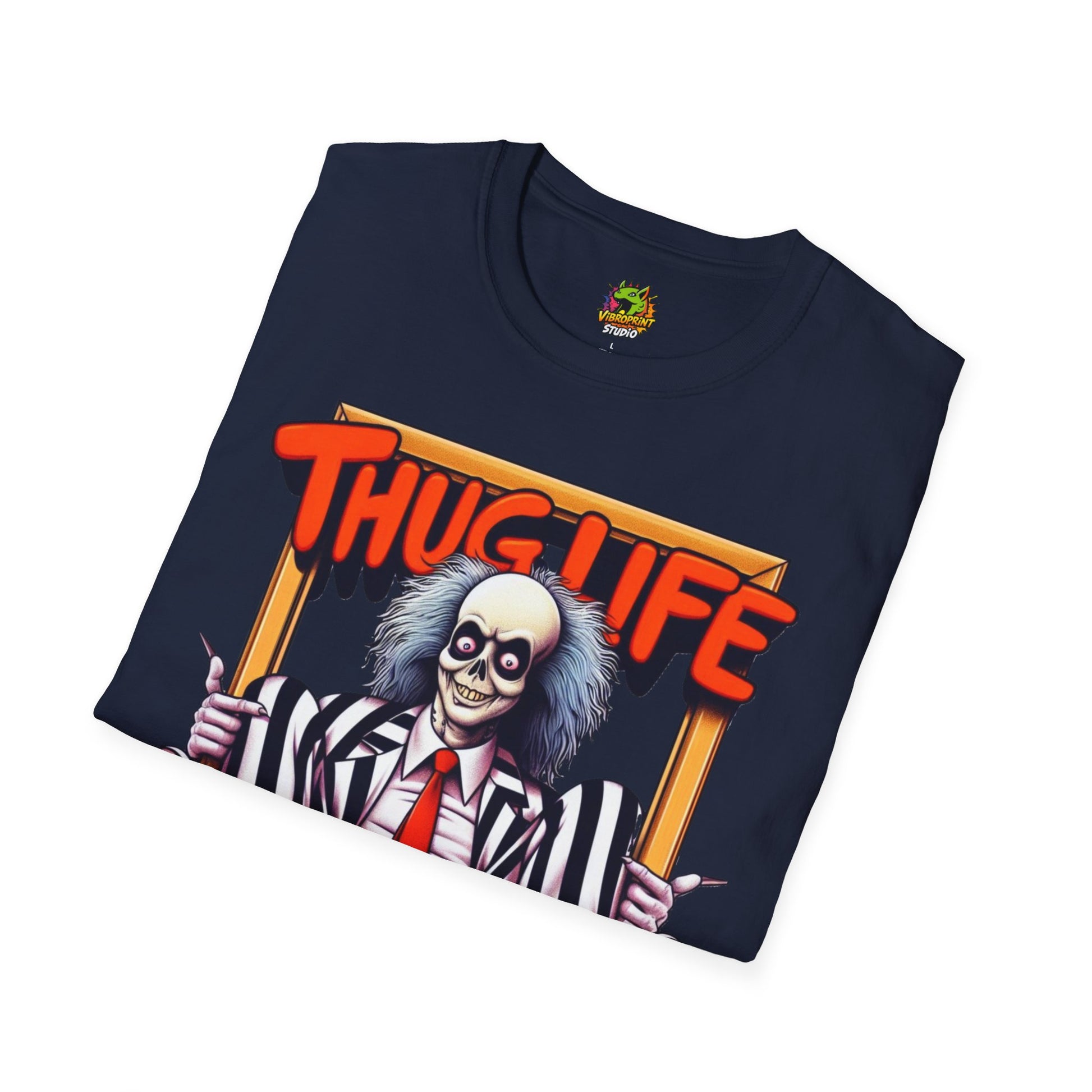 high-quality - Beetlejuice Shirt | Halloween Thug Life Tee | Classic Beetlejuice Graphic T-Shirt for Adults - premium material. limited stock. Order yours now and stand out with this exclusive piece!