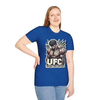 UFC T Shirt | Unleash Fierce Confidence | Motivational UFC Tee with Baki Anime Influence