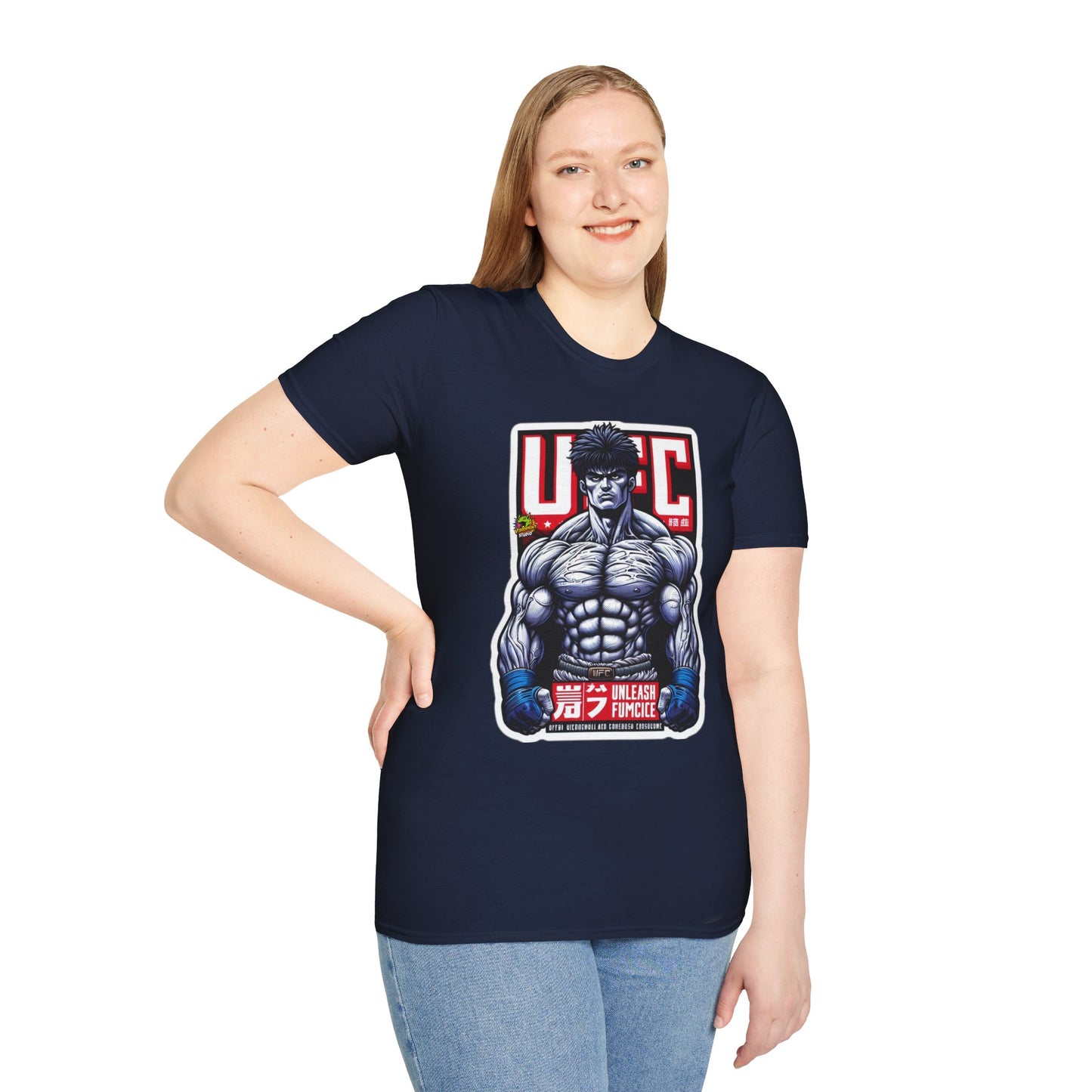 Anime - UFC T Shirt | Unleash Fierce Confidence | Motivational UFC Tee with Baki Anime Strength - premium material. perfect gift idea. Order yours now and stand out with this exclusive piece!