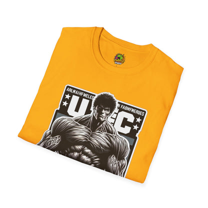 UFC T Shirt | Unleash Fierce Confidence | UFC Tee with Baki Anime Strength for Fitness Enthusiasts