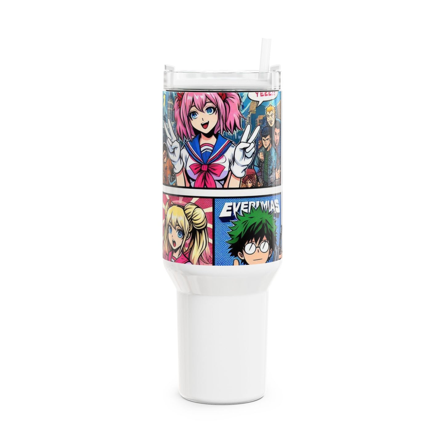 Colorful - Stanley cup | Anime and Comics Themed Drinkware | Colorful Geek Tumbler - custom-made. perfect gift idea. Order yours now and stand out with this exclusive piece!