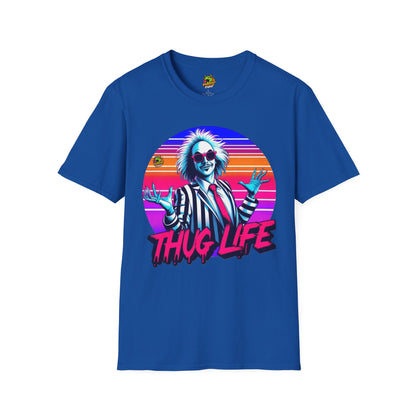 Thug - Beetlejuice Shirt | Thug Life Halloween Tee | Classic Beetlejuice Graphic Shirt - premium material. limited stock. Order yours now and stand out with this exclusive piece!