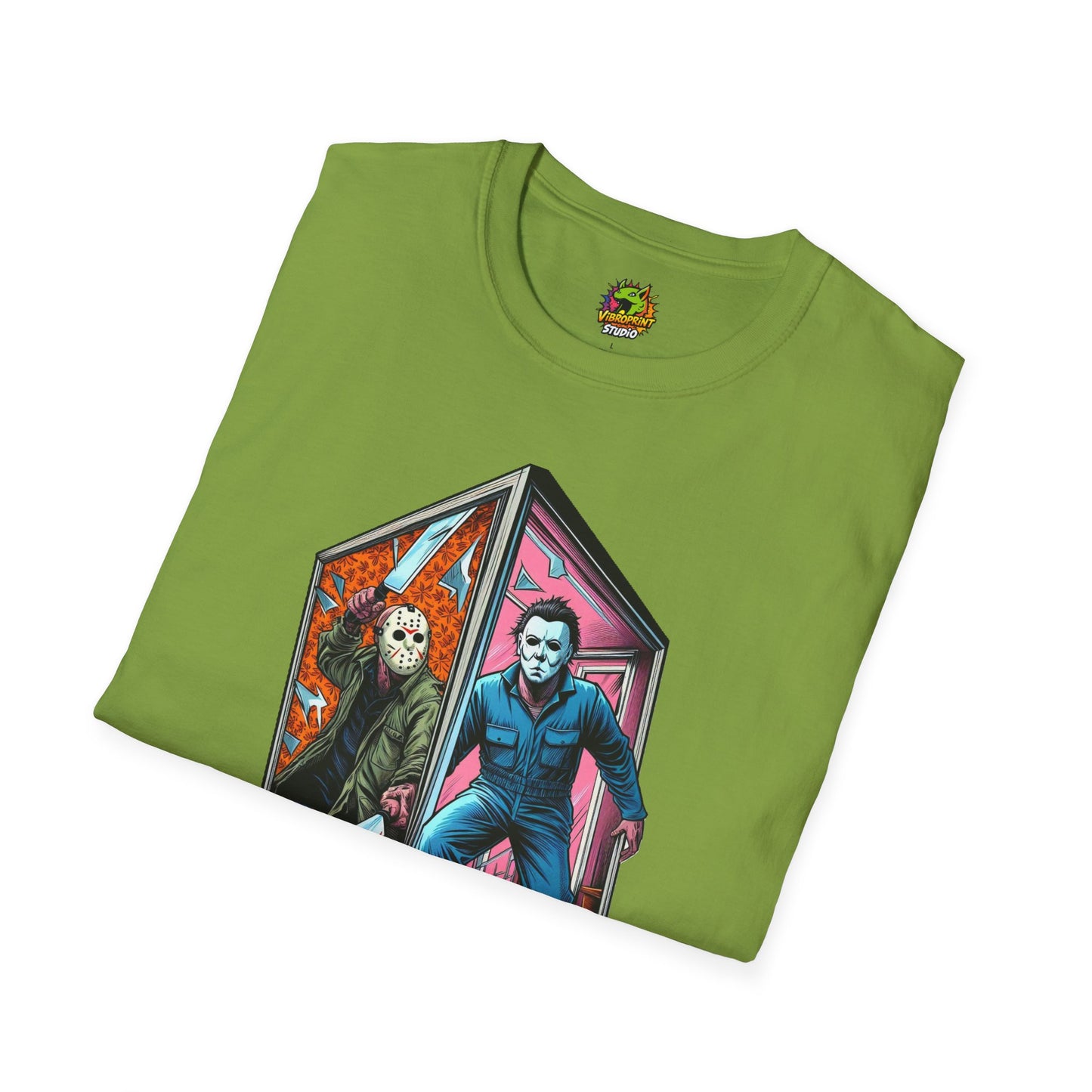 Funny - Jason & Michael Myers Funny Halloween Shirt | Vintage Horror Tee - premium material. limited stock. Order yours now and stand out with this exclusive piece!