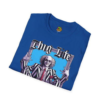 | - Beetlejuice Shirt | Halloween Thug Life Tee | Spooky Beetlejuice Graphic Shirt - custom-made. limited stock. Order yours now and stand out with this exclusive piece!