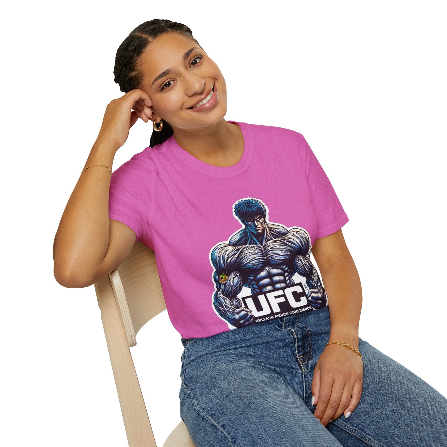 UFC T Shirt | Unleash Fierce Confidence | Motivational UFC Tee with Baki Anime Inspiration for Gym