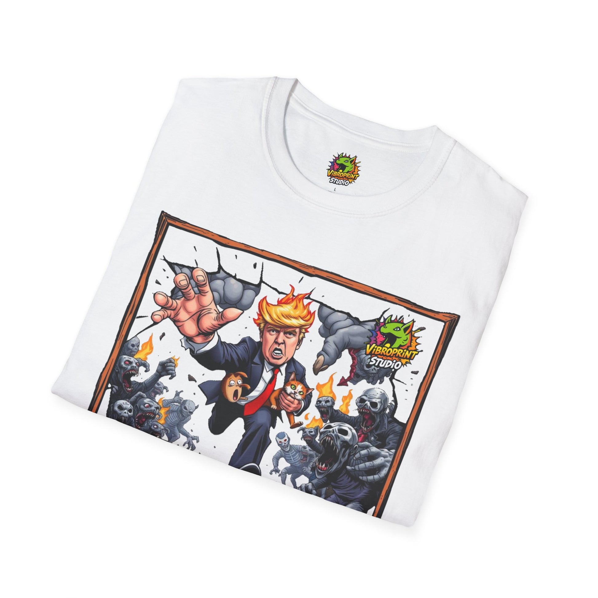 | - They're Eating the Dogs Shirt | Trump Election Meme T-Shirt | Funny Satire Graphic Tee - custom-made. perfect gift idea. Order yours now and stand out with this exclusive piece!