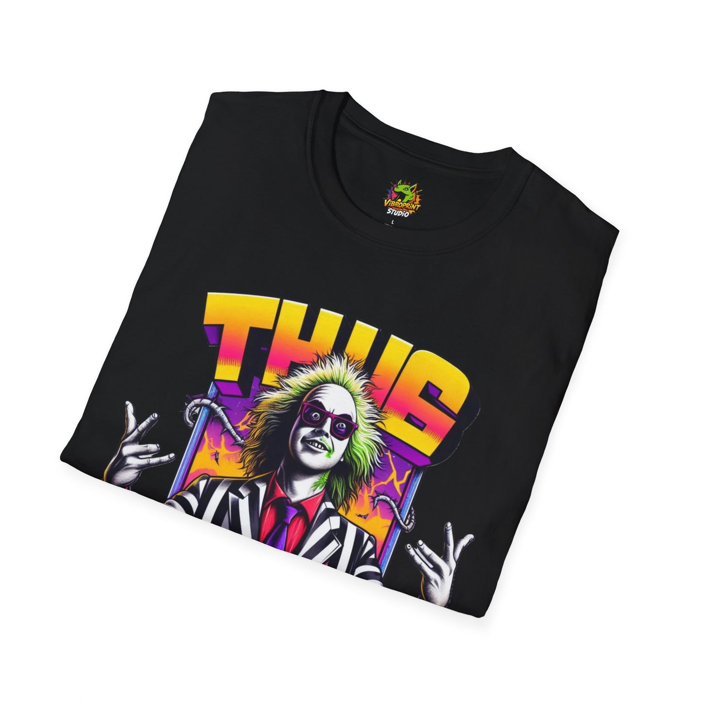 | - Beetlejuice Shirt | Thug Life Graphic Tee | Halloween Beetlejuice Costume T-Shirt - premium material. limited stock. Order yours now and stand out with this exclusive piece!