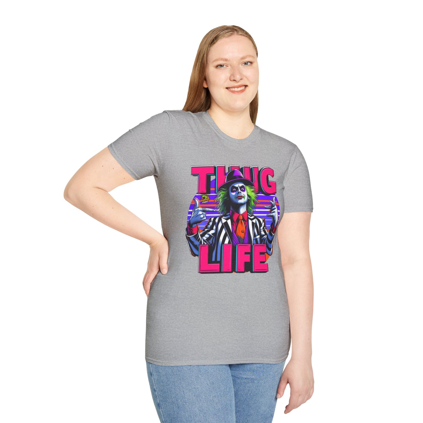 Tee - Beetlejuice Shirt | Thug Life Graphic Shirt | Funny Halloween Beetlejuice Tee - custom-made. limited stock. Order yours now and stand out with this exclusive piece!