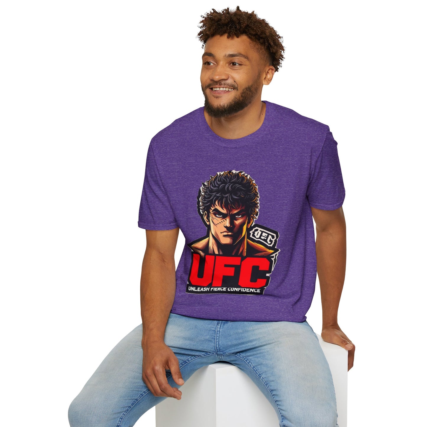 UFC T Shirt | Unleash Fierce Confidence | Motivational UFC Tee with Baki Anime Elements