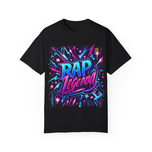 Neon Graffiti Rapper Merch T-Shirt | Urban Hip-Hop Street Style Design - High Quality Image