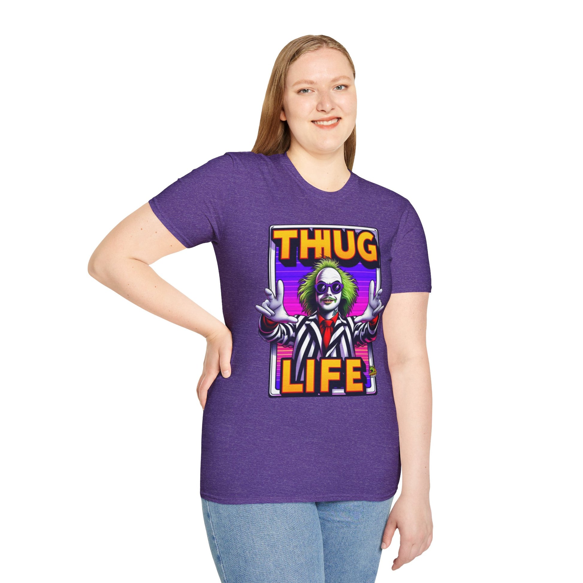 Life - Beetlejuice Shirt | Funny Thug Life Halloween Tee | Classic Beetlejuice Graphic T-Shirt - custom-made. perfect gift idea. Order yours now and stand out with this exclusive piece!