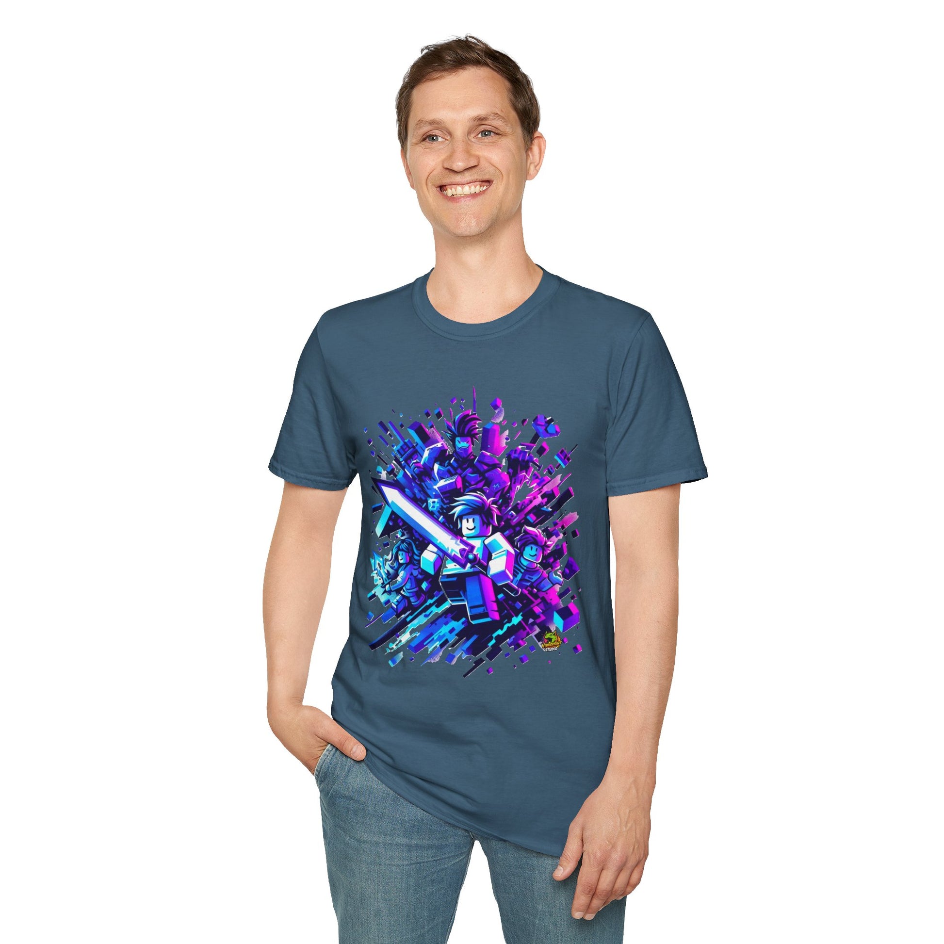 exclusive - Roblox T-Shirt - Builder's Adventure - premium material. limited stock. Order yours now and stand out with this exclusive piece!