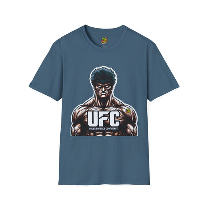 Shirt - UFC T Shirt | Unleash Fierce Confidence | UFC Tee with Baki Anime Motivation for Fitness - custom-made. perfect gift idea. Order yours now and stand out with this exclusive piece!