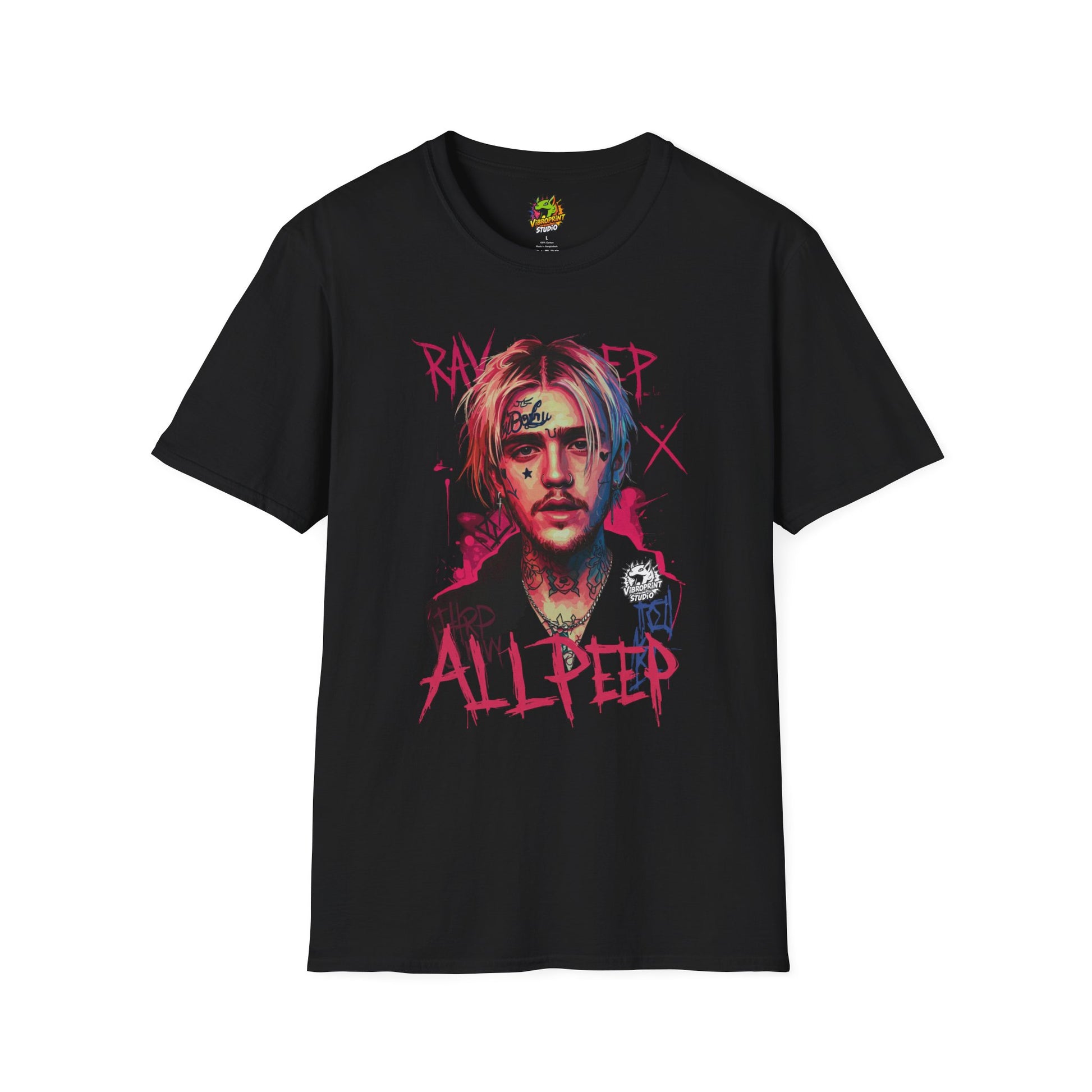 Lil Peep Merch T-Shirt - Original Vibroprint Studio design, Goth Streetwear, Emo Rap Shirt