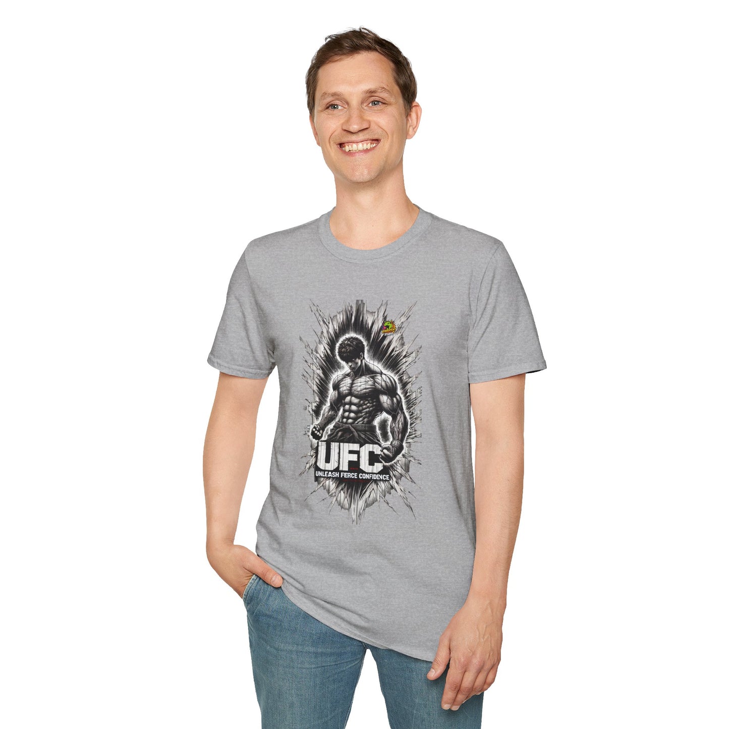 UFC T Shirt | Unleash Fierce Confidence | Motivational UFC Tee with Baki Anime T Shirt