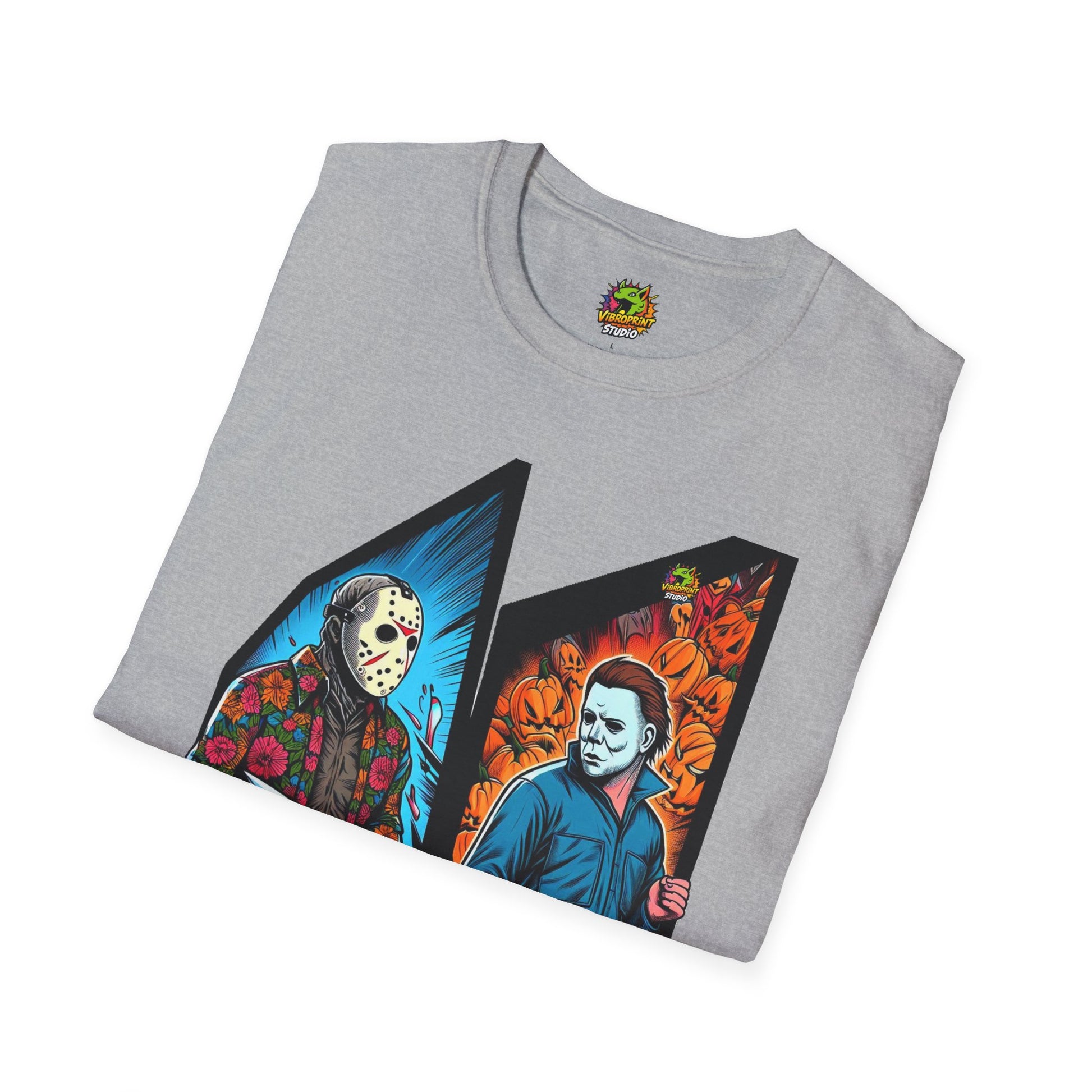 product - Jason Voorhees & Michael Myers Funny Halloween Shirt - custom-made. limited stock. Order yours now and stand out with this exclusive piece!