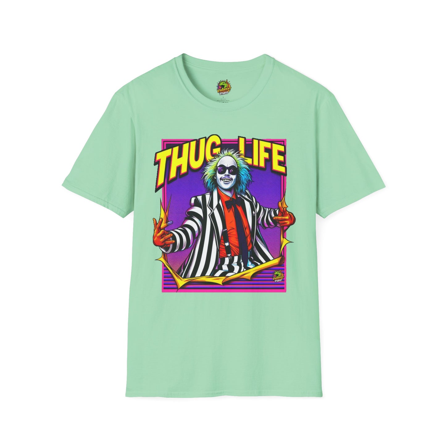 Tee - Beetlejuice Shirt | Thug Life Halloween T-Shirt | Creepy Beetlejuice Graphic Tee - custom-made. limited stock. Order yours now and stand out with this exclusive piece!