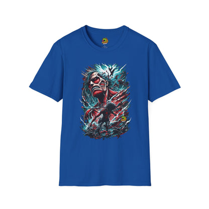 Tee - Eren Yeager Titan’s Resolve Unshaken Tee | Official Attack on Titan - premium material. limited stock. Order yours now and stand out with this exclusive piece!