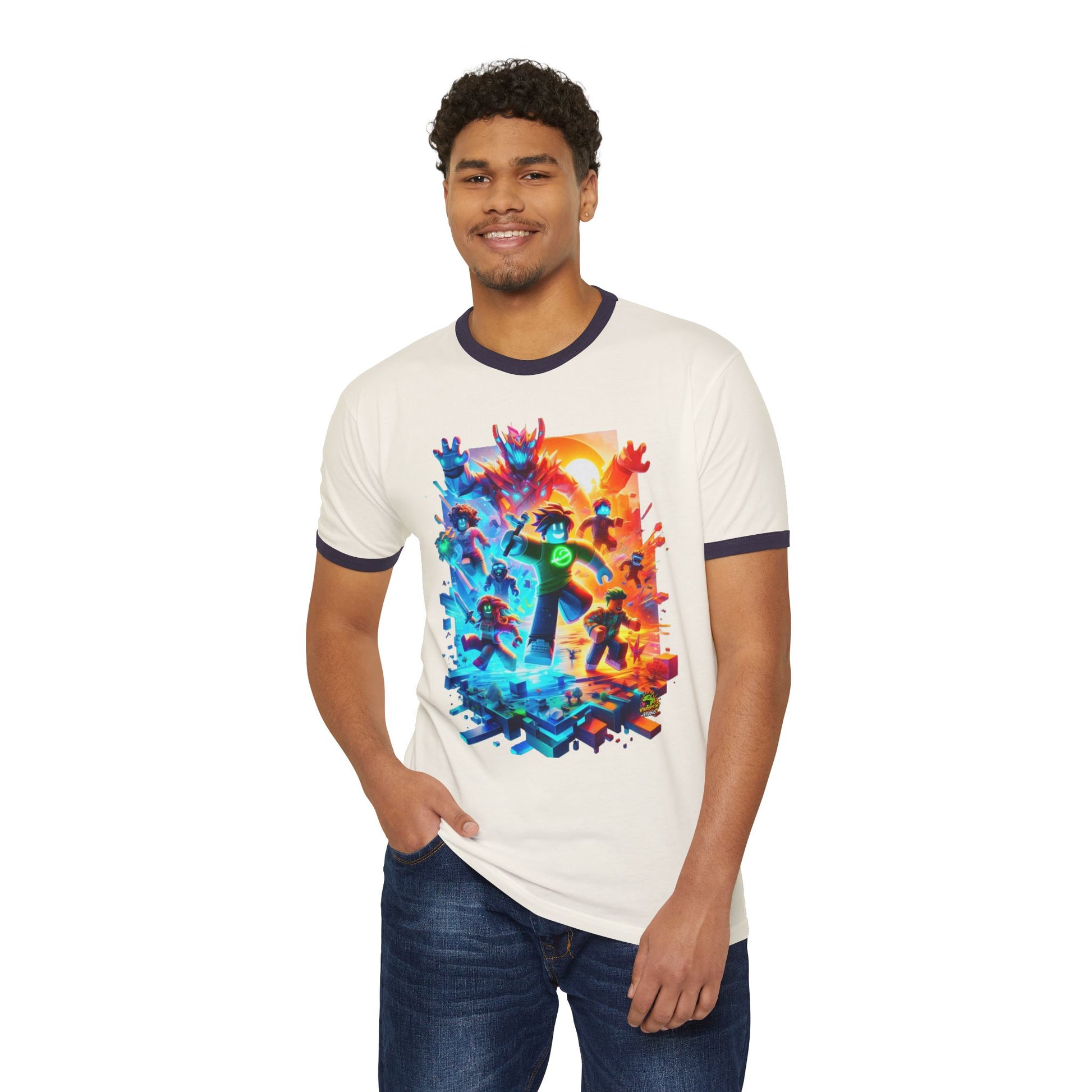 Roblox T Shirt for Gamers | Roblox Fan Adventure Tee | Roblox T Shirt - High Quality Image