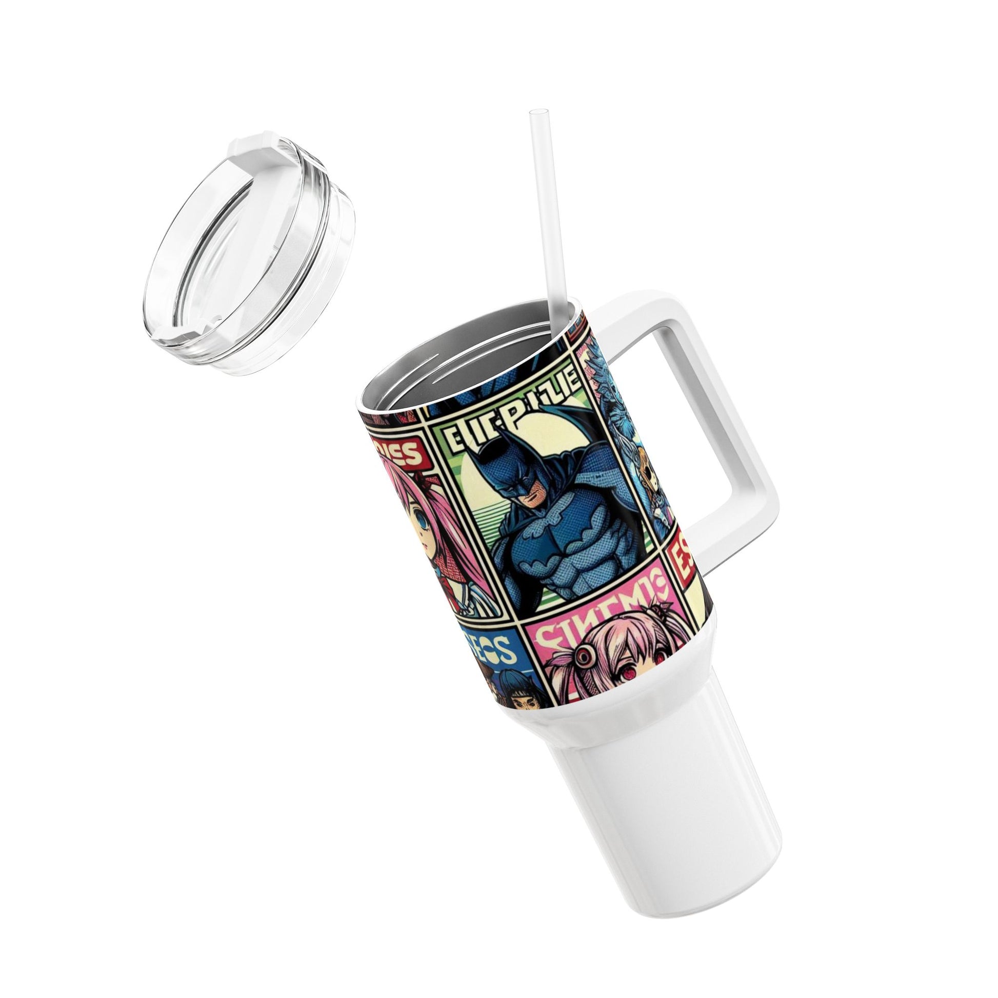 Tumbler - Stanley cup | Comics and Anime Geek Drinkware | Colorful Cartoon Tumbler - premium material. perfect gift idea. Order yours now and stand out with this exclusive piece!