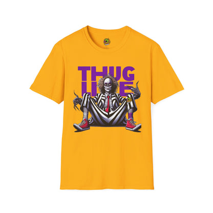 Beetlejuice - Beetlejuice Shirt | Thug Life Halloween Tee | Classic Beetlejuice Graphic T-Shirt for Fans - premium material. limited stock. Order yours now and stand out with this exclusive piece!