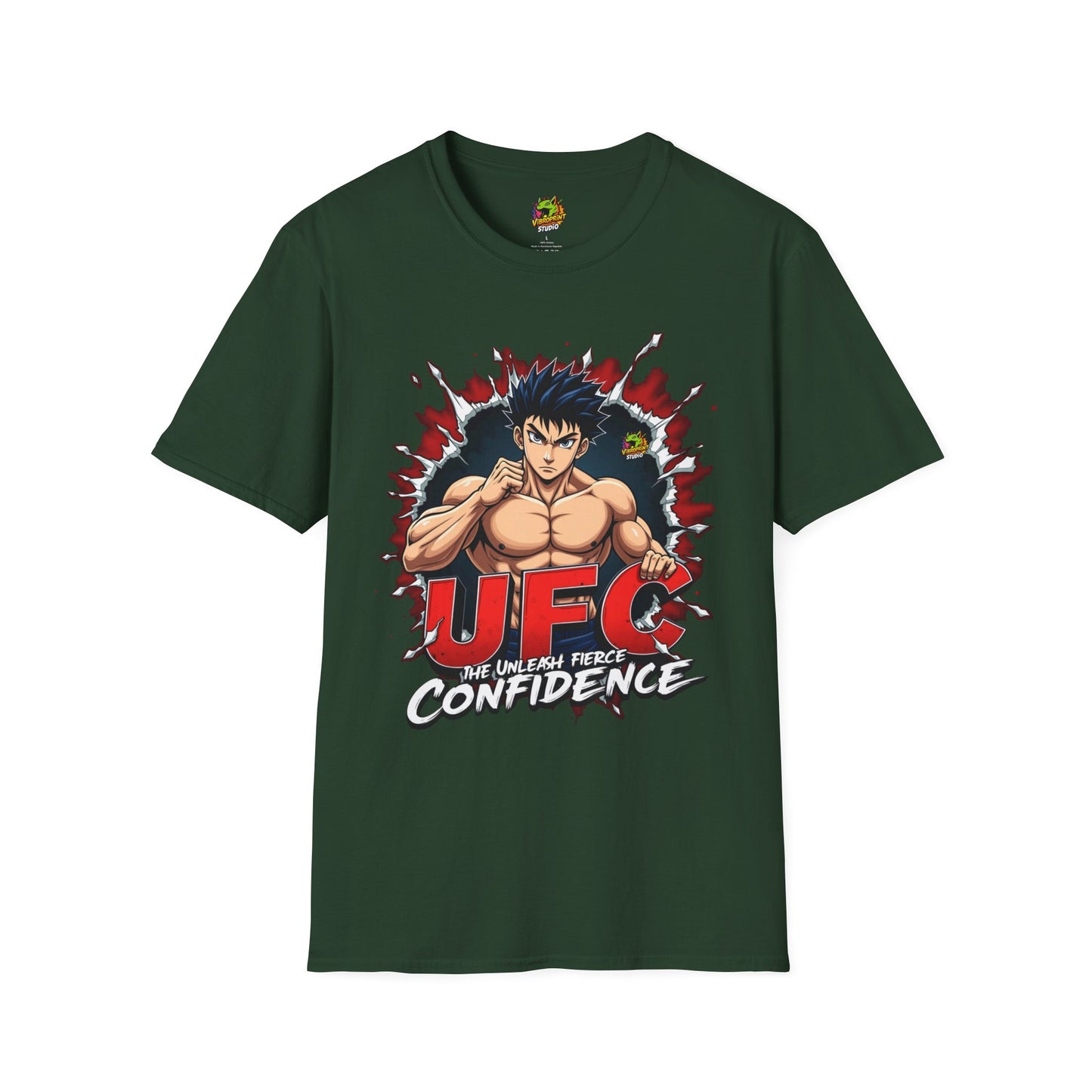 Enthusiasts - UFC T Shirt | Unleash Fierce Confidence | UFC Tee Inspired by Baki Anime for Fitness Enthusiasts - custom-made. perfect gift idea. Order yours now and stand out with this exclusive piece!