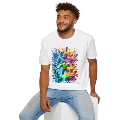 product - Cool Roblox Gamer Tee for Boys & Girls | Roblox Adventure Shirt | Roblox Graphic T-Shirt | Fun Gift for Roblox Lovers - custom-made. perfect gift idea. Order yours now and stand out with this exclusive piece!