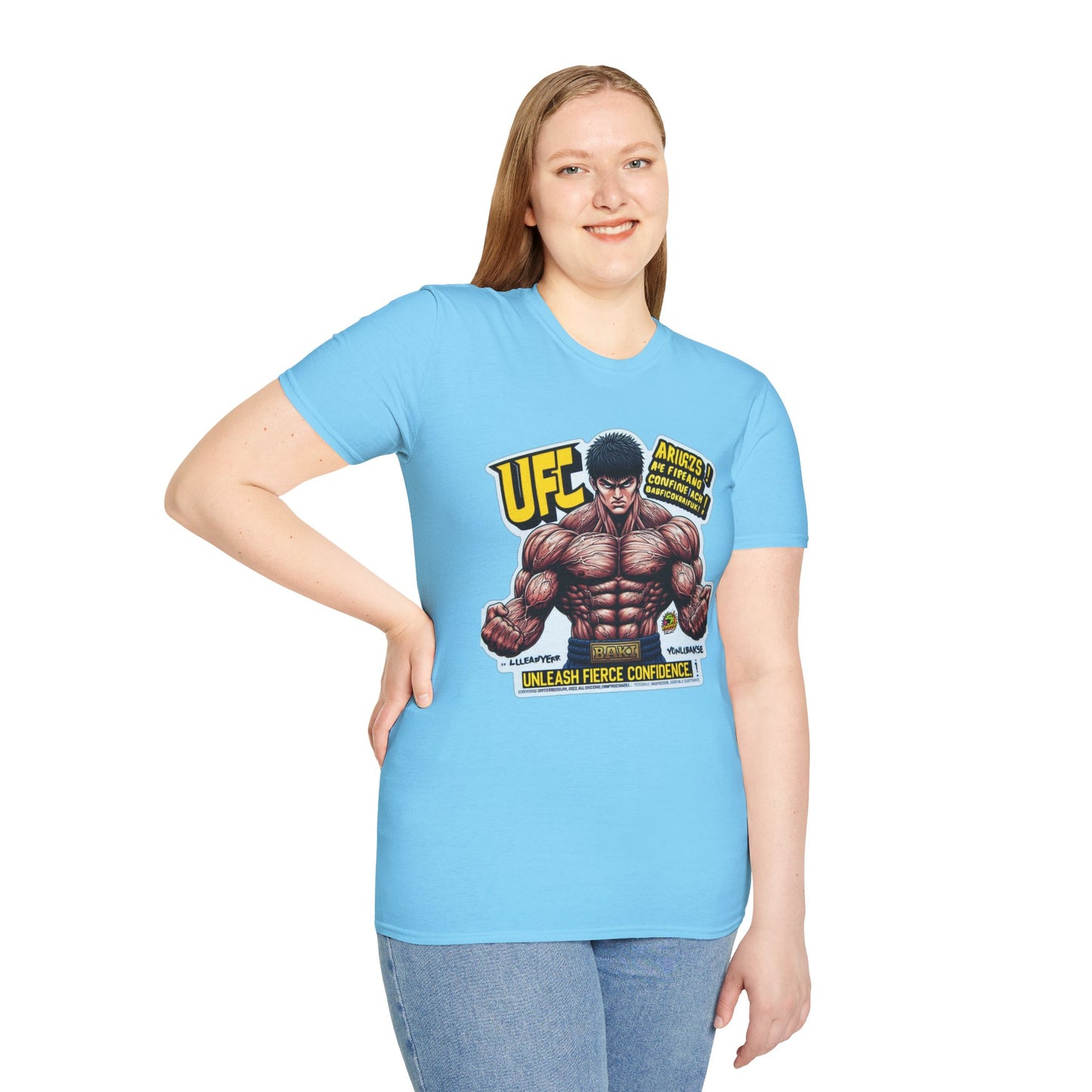 UFC T Shirt | Unleash Fierce Confidence | Motivational UFC Tee with Baki Anime Elements