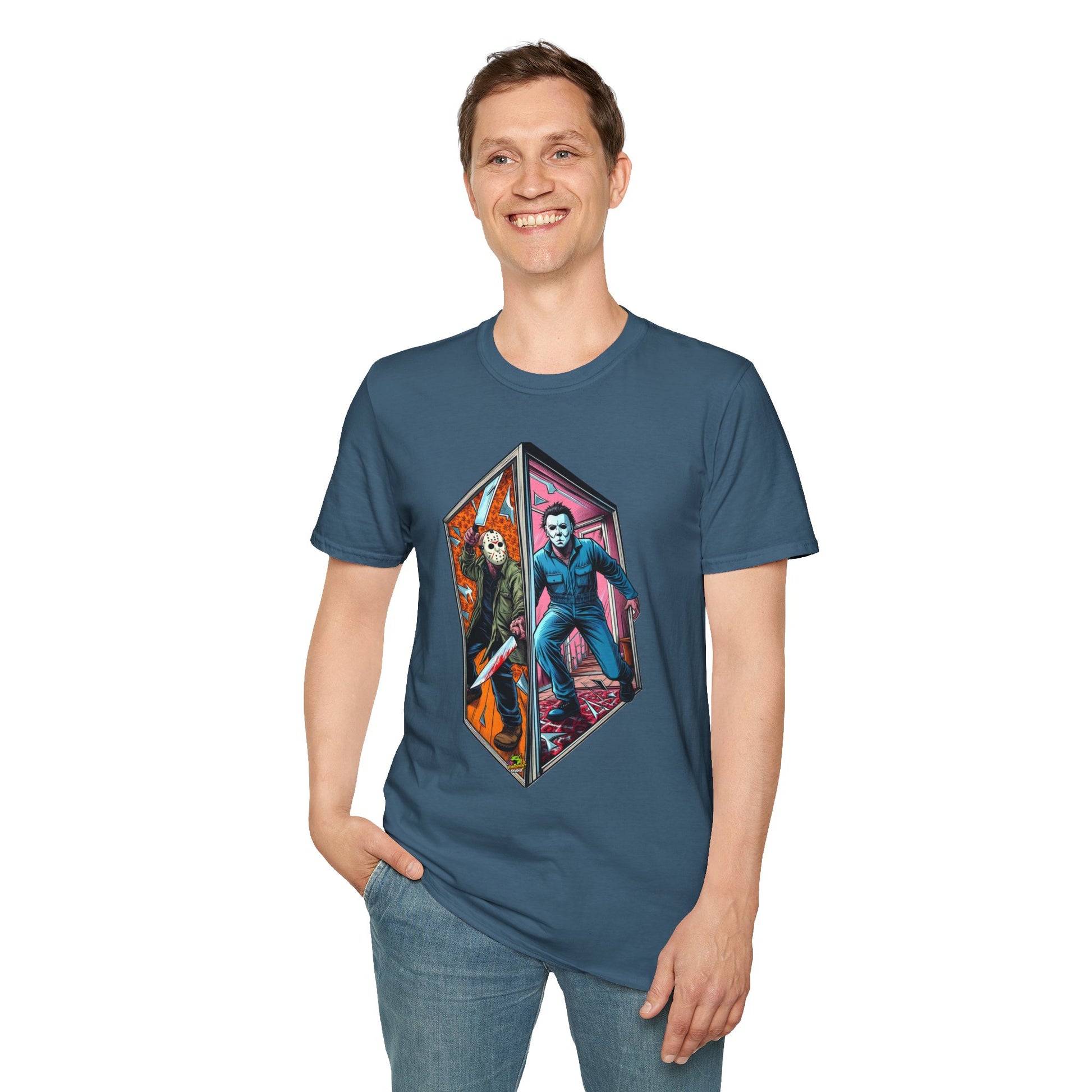 Jason - Jason & Michael Myers Funny Halloween Shirt | Vintage Horror Tee - premium material. perfect gift idea. Order yours now and stand out with this exclusive piece!