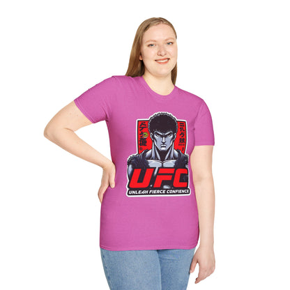 UFC T Shirt | Unleash Fierce Confidence | UFC Tee with Baki Anime Style