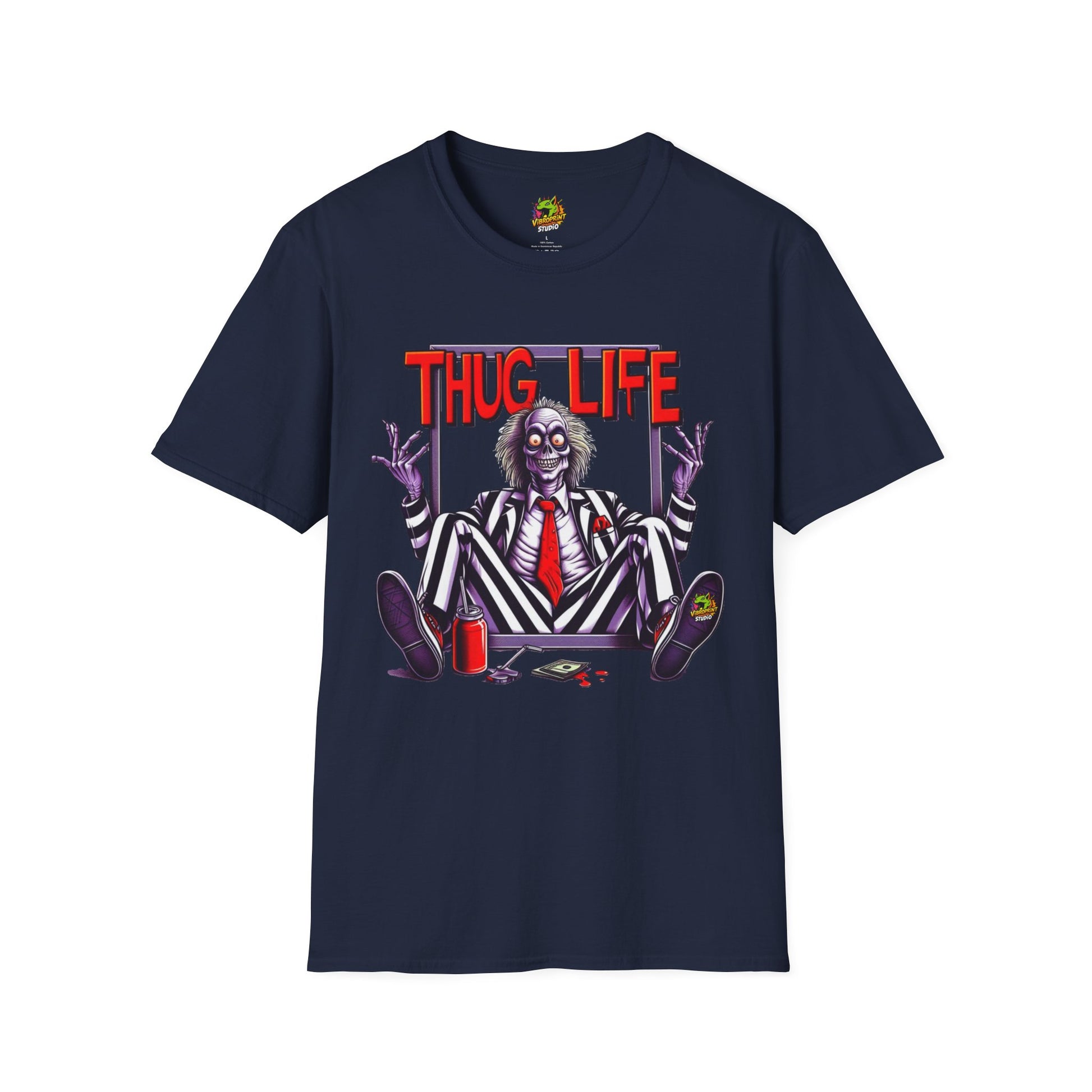 Life - Beetlejuice Shirt | Funny Thug Life Graphic T-Shirt | Halloween Beetlejuice Tee - premium material. limited stock. Order yours now and stand out with this exclusive piece!