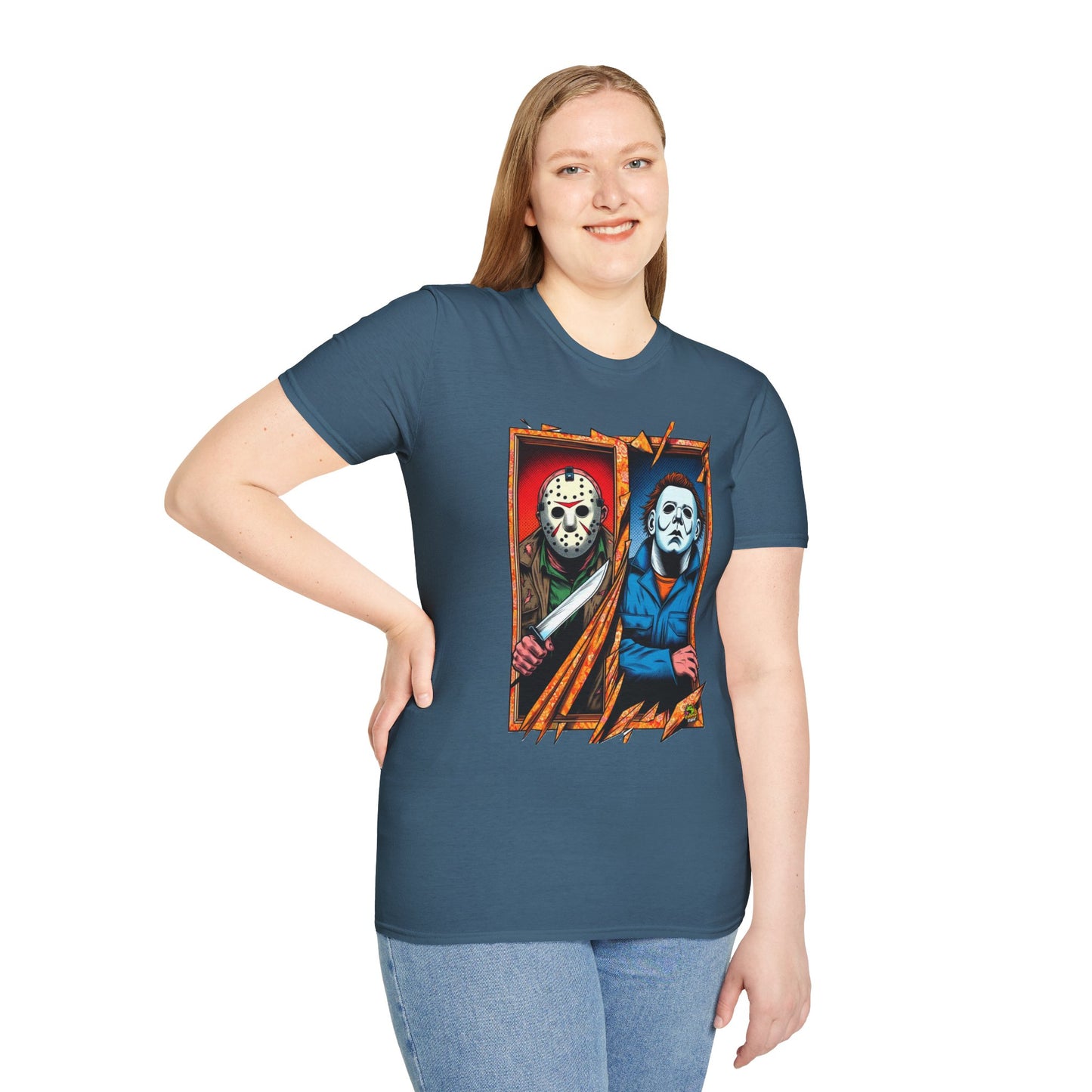 product - Michael Myers Vintage Tee | Jason Voorhees Funny Picnic Scene - premium material. perfect gift idea. Order yours now and stand out with this exclusive piece!