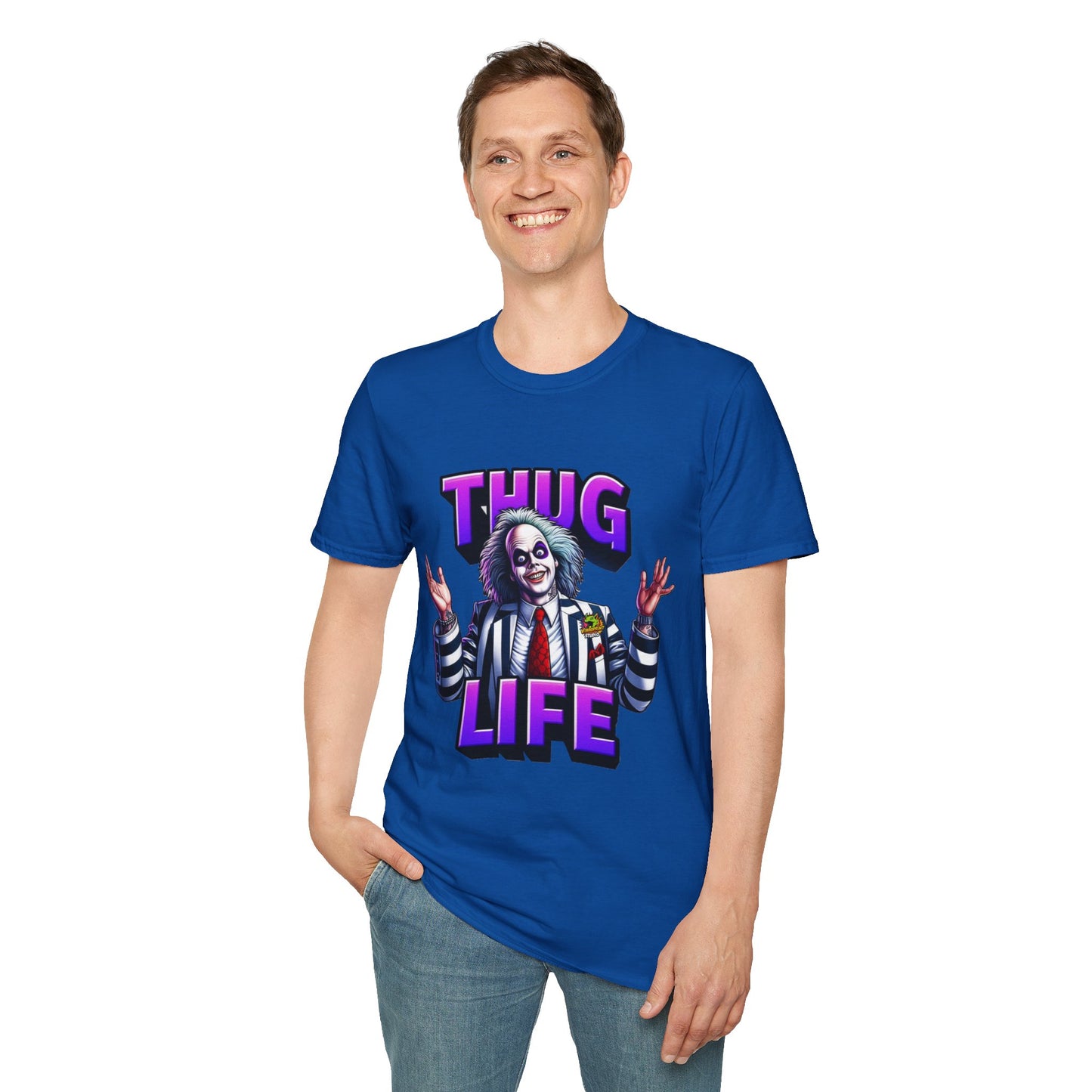 Funny - Beetlejuice Shirt | Thug Life Halloween Tee | Funny Beetlejuice Graphic T-Shirt - custom-made. limited stock. Order yours now and stand out with this exclusive piece!