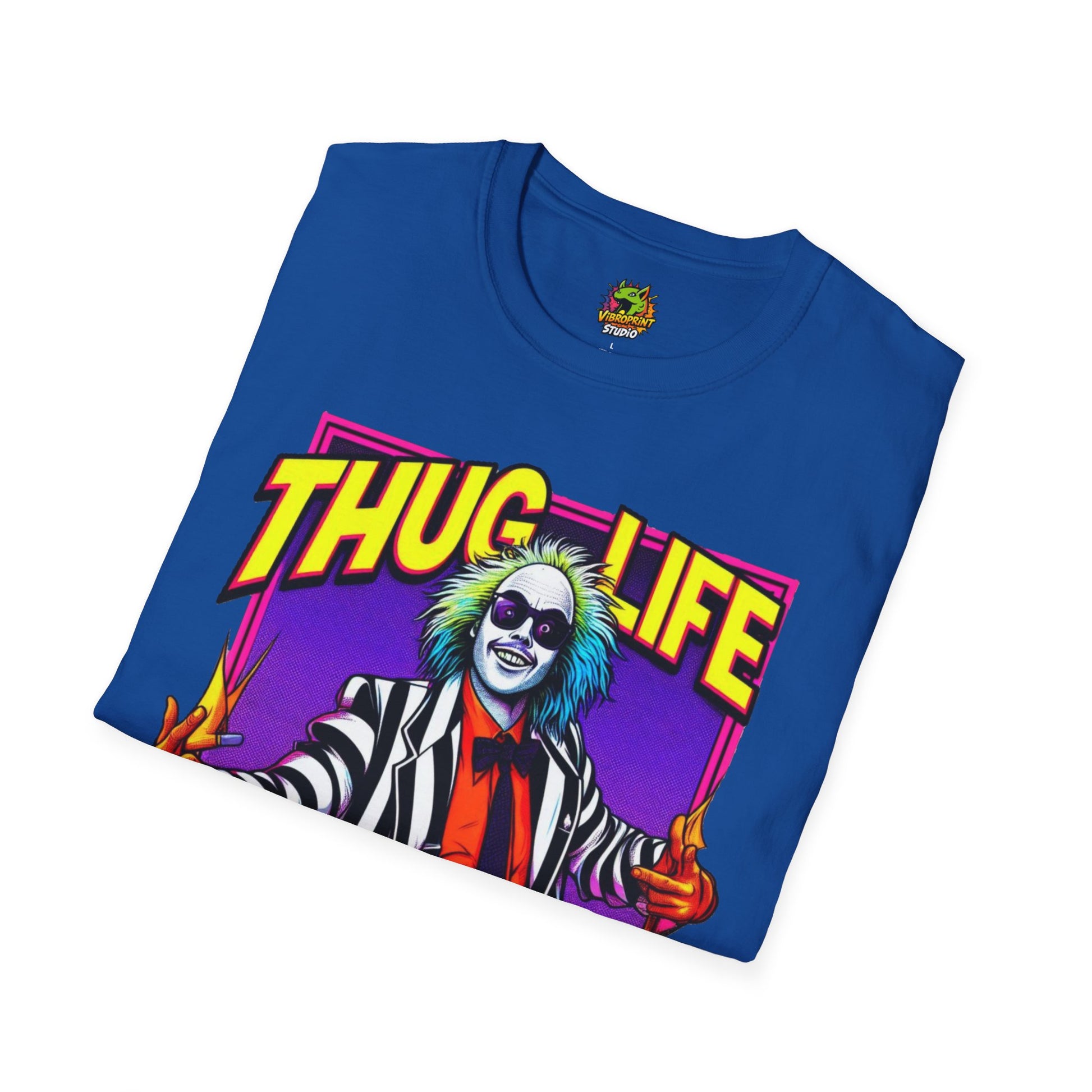 | - Beetlejuice Shirt | Thug Life Halloween T-Shirt | Creepy Beetlejuice Graphic Tee - premium material. limited stock. Order yours now and stand out with this exclusive piece!