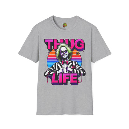 Tee - Beetlejuice Shirt | Thug Life Inspired T-Shirt | Halloween Horror Graphic Tee | Funny Beetlejuice Shirt - premium material. perfect gift idea. Order yours now and stand out with this exclusive piece!