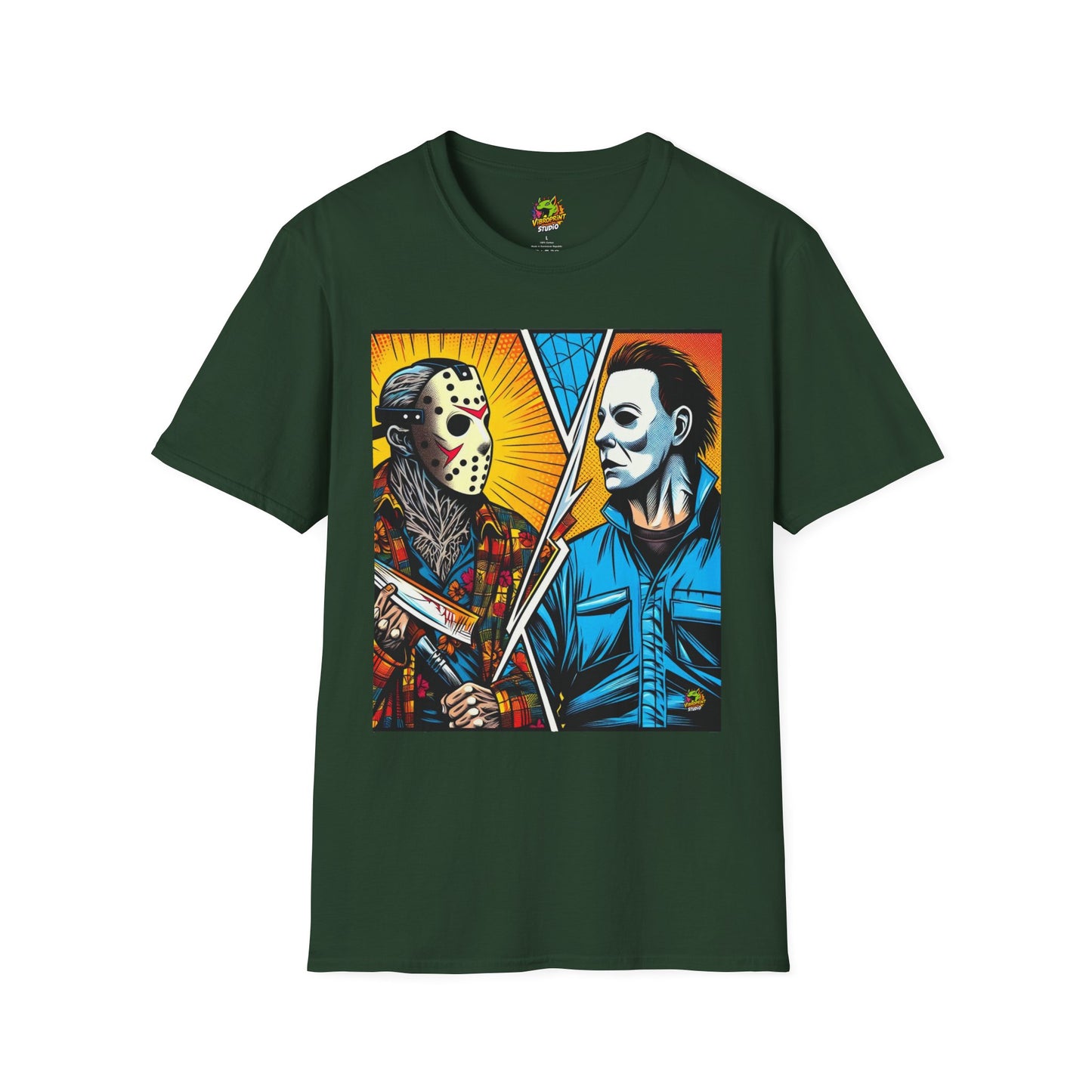 product - Jason & Michael Halloween Shirt | Funny Vintage Horror Tee - custom-made. perfect gift idea. Order yours now and stand out with this exclusive piece!