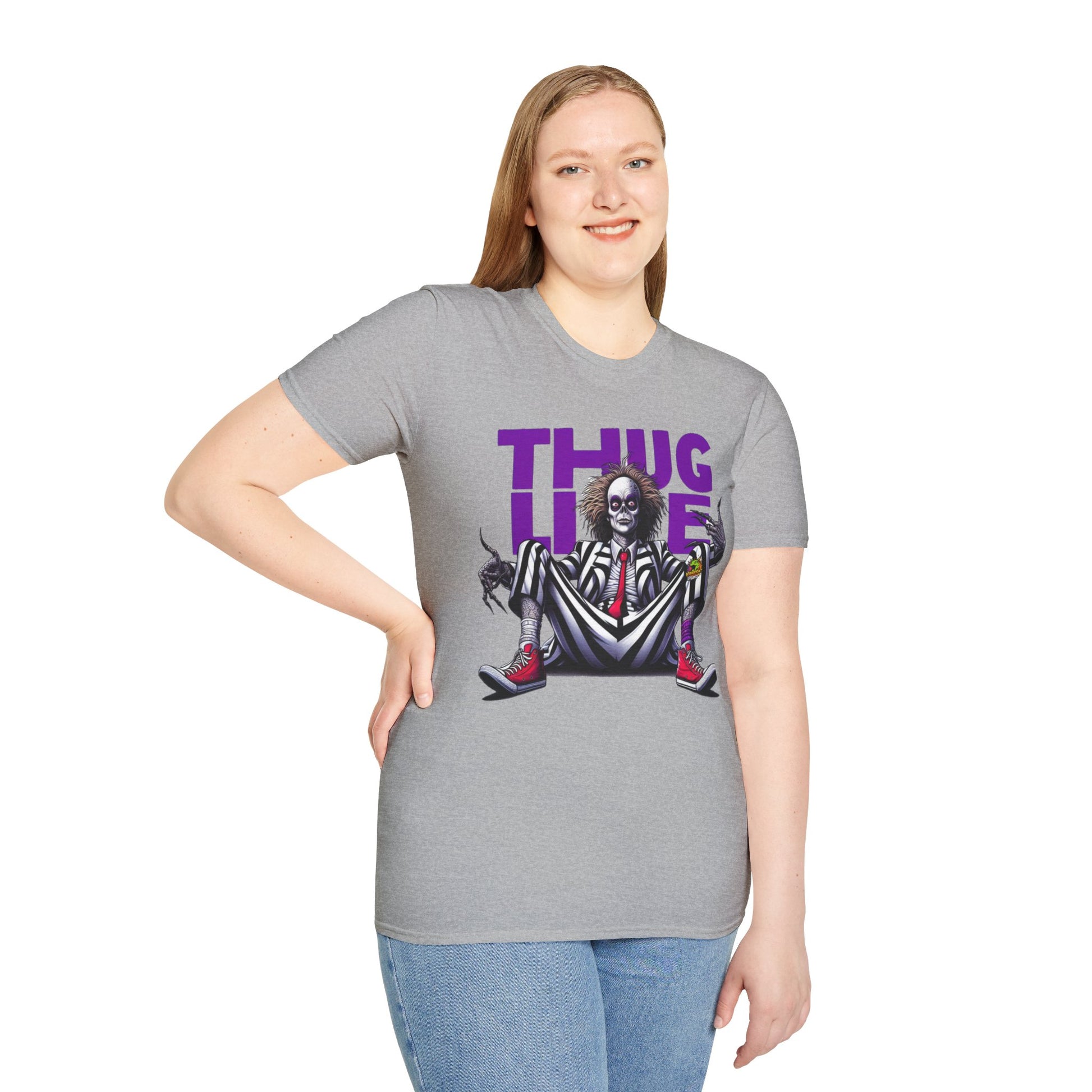 Life - Beetlejuice Shirt | Thug Life Halloween Tee | Classic Beetlejuice Graphic T-Shirt for Fans - premium material. perfect gift idea. Order yours now and stand out with this exclusive piece!