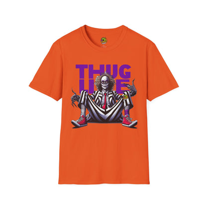 | - Beetlejuice Shirt | Thug Life Halloween Tee | Classic Beetlejuice Graphic T-Shirt for Fans - custom-made. perfect gift idea. Order yours now and stand out with this exclusive piece!