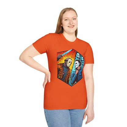 spooky season fashion - Michael Myers Vintage Shirt | Jason & Michael Halloween Tee - spooky season. limited edition vintage horror design. Order yours now and stand out with this exclusive piece!