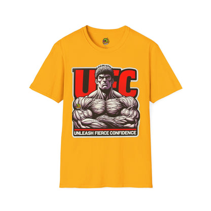 Confidence - UFC T Shirt | Unleash Fierce Confidence | UFC Tee with Baki Anime Strength for Fitness Fans - custom-made. limited stock. Order yours now and stand out with this exclusive piece!