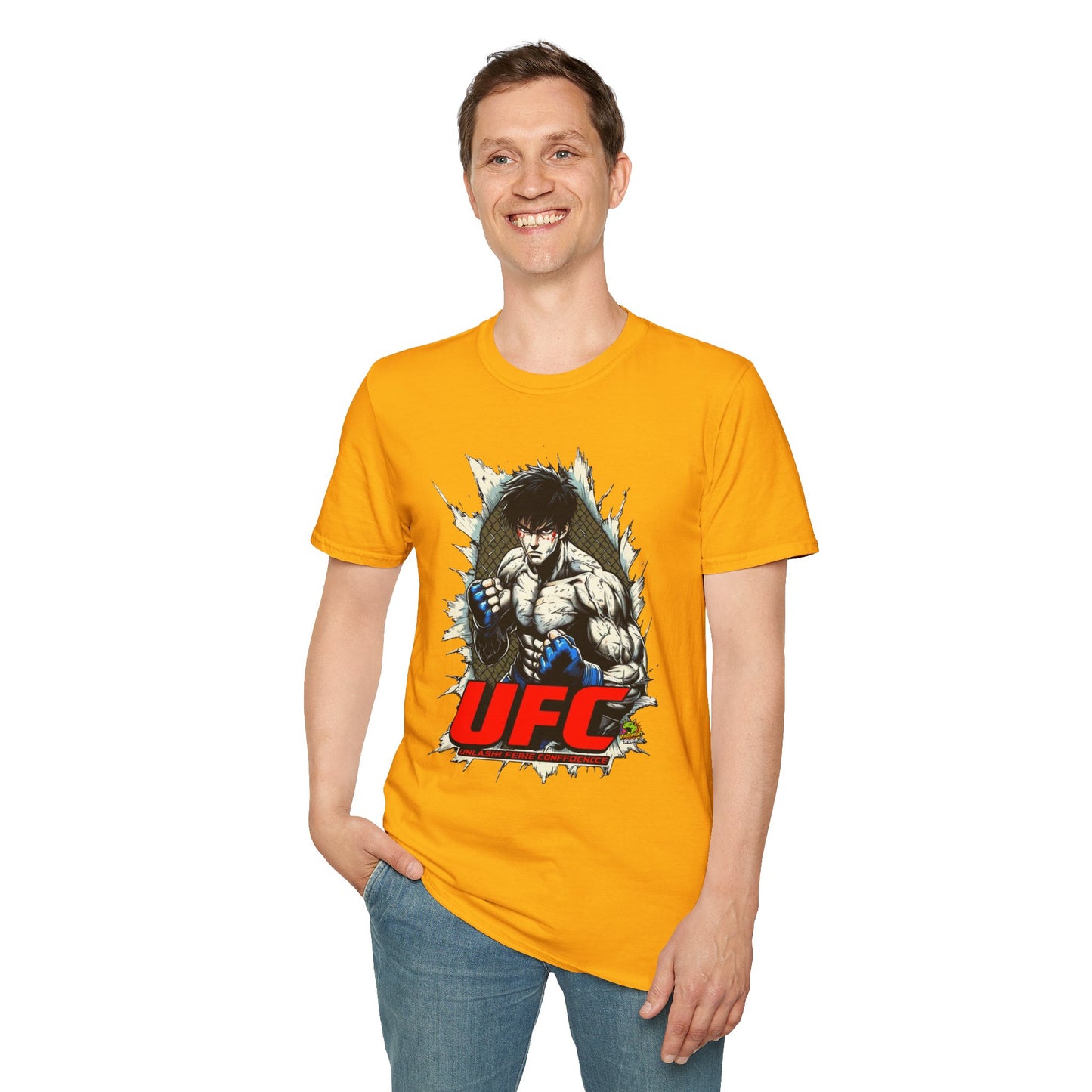 spooky season fashion - UFC T Shirt | Unleash Fierce Confidence | UFC Tee for Anime & Sport Lovers - unique graphic tee. spooky season t-shirt with unique flair. Order yours now and stand out with this exclusive piece!