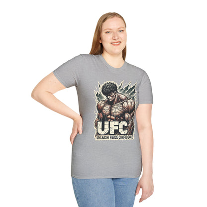 UFC T Shirt | Unleash Fierce Confidence | Motivational UFC Tee with Baki Anime Influence