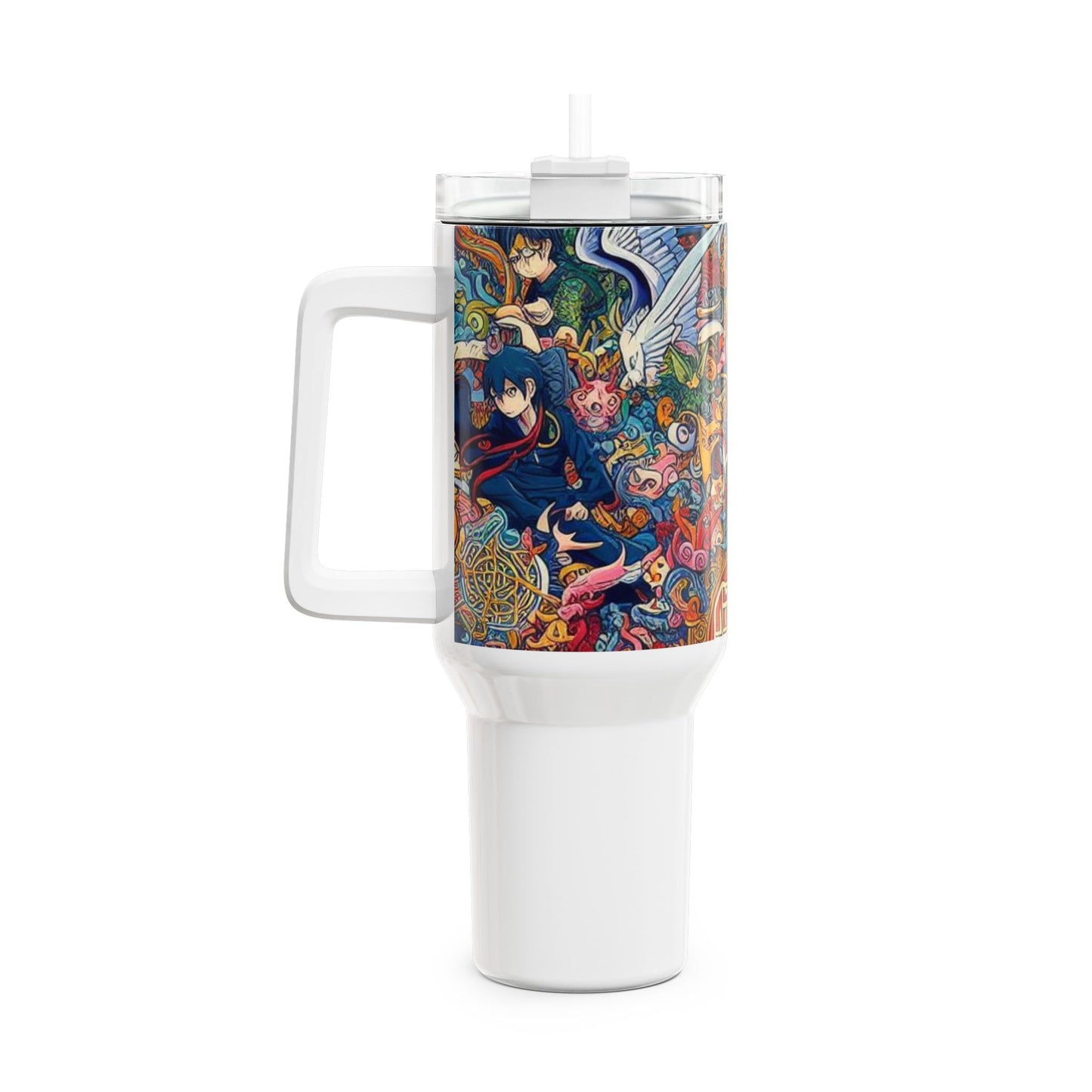 | - Stanley cup | Anime Geek Drinkware | Colorful Cartoon Tumbler - custom-made. perfect gift idea. Order yours now and stand out with this exclusive piece!