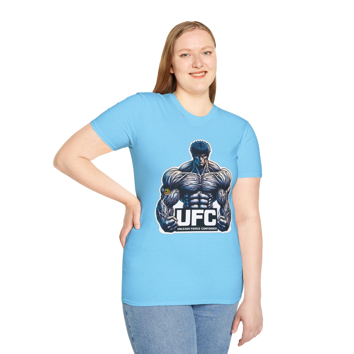 UFC T Shirt | Unleash Fierce Confidence | Motivational UFC Tee with Baki Anime Inspiration for Gym