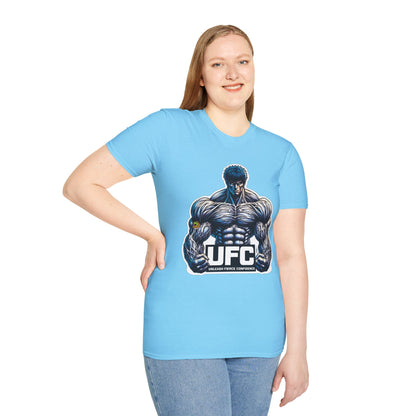 UFC T Shirt | Unleash Fierce Confidence | Motivational UFC Tee with Baki Anime Inspiration for Gym