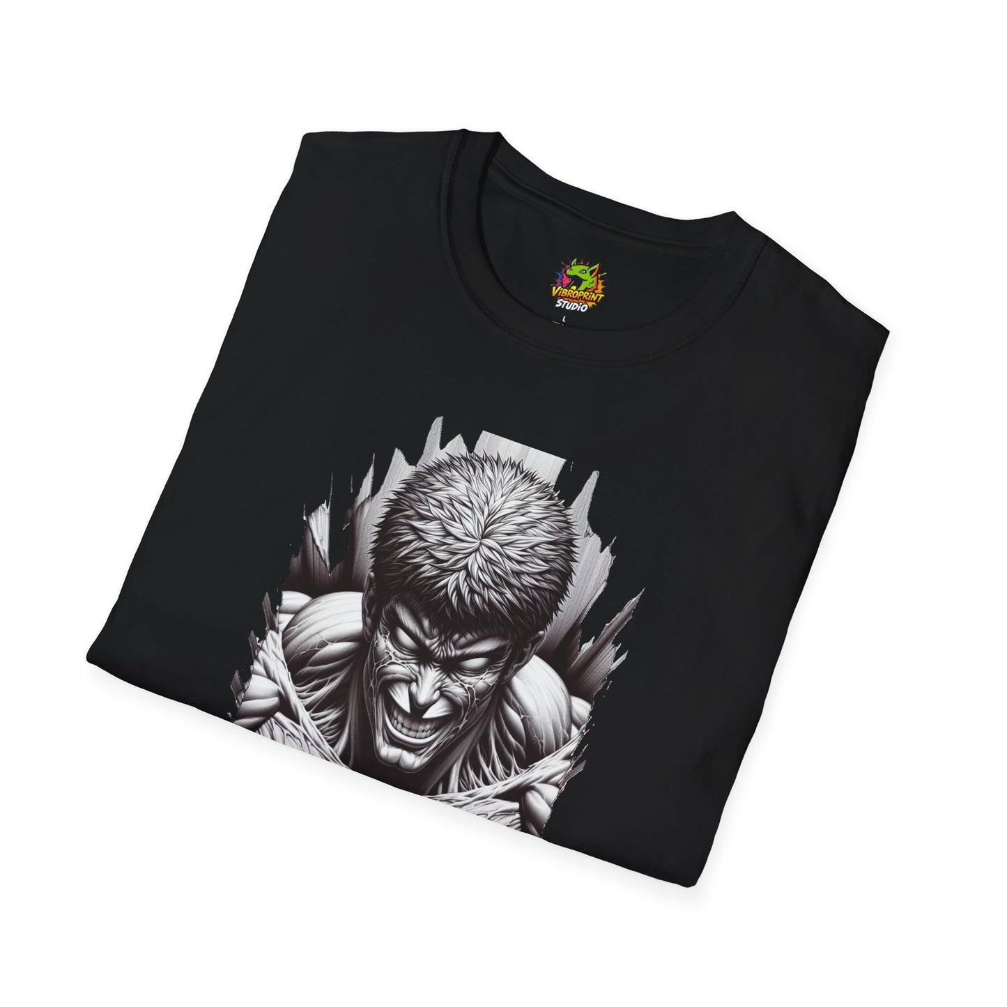 | - UFC T Shirt | Unleash Fierce Confidence | UFC Tee with Baki Anime Power for Fitness Lovers - custom-made. limited stock. Order yours now and stand out with this exclusive piece!