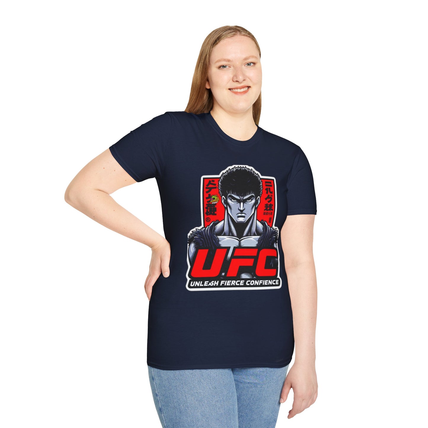 UFC T Shirt | Unleash Fierce Confidence | UFC Tee with Baki Anime Style