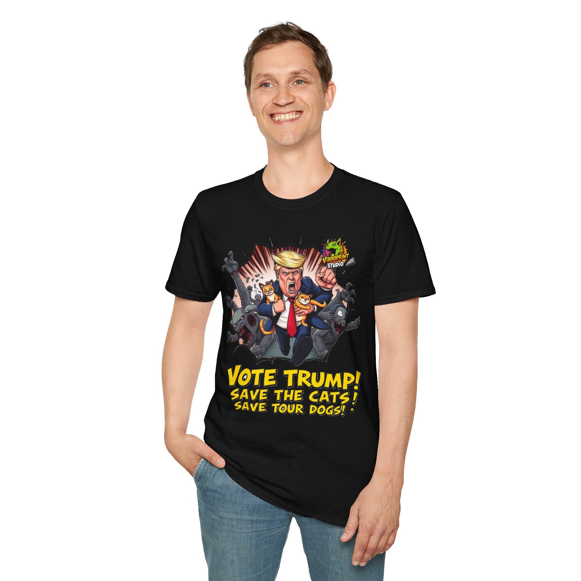 Tee - They're Eating the Dogs Tee | Trump Election Satire Shirt | Funny Political Graphic Tee - custom-made. perfect gift idea. Order yours now and stand out with this exclusive piece!